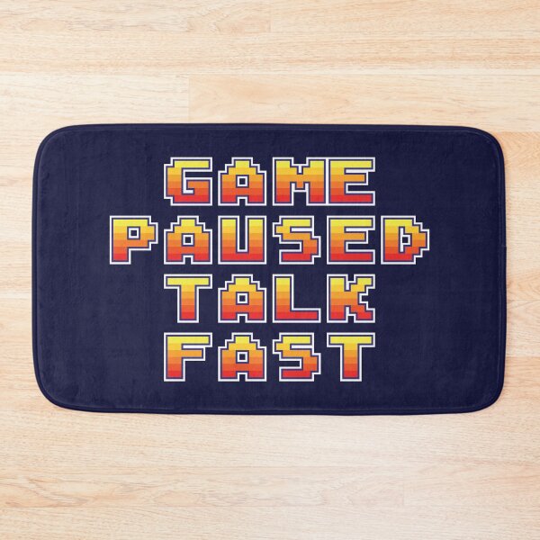 Item preview, Game paused talk fast gamer funny meme designed and sold by SweetLog.