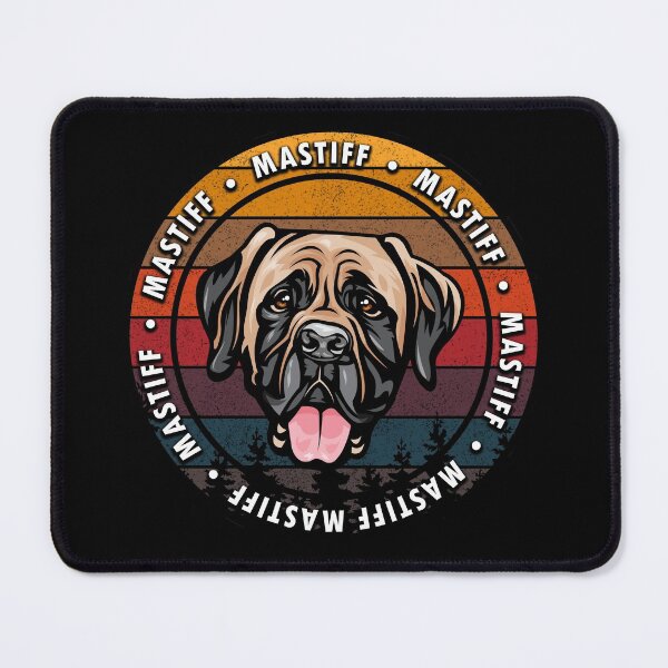 Item preview, Mastiff distressed sunset retro dog face design designed and sold by SamRVstore.