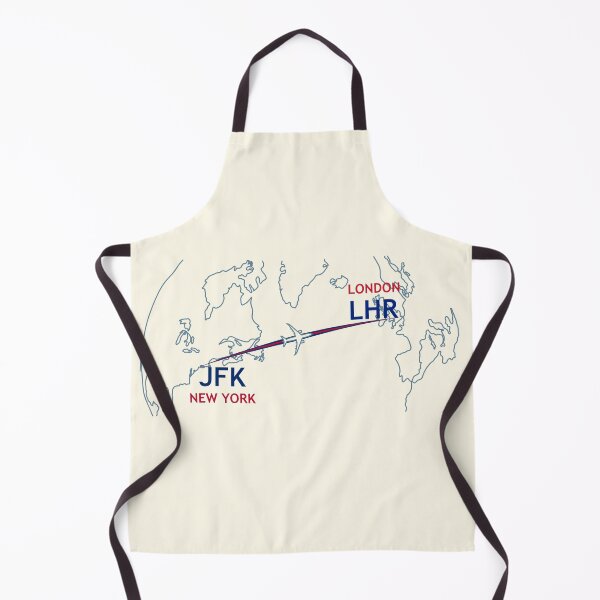 Item preview, JFK-LHR Map designed and sold by TransportTees.