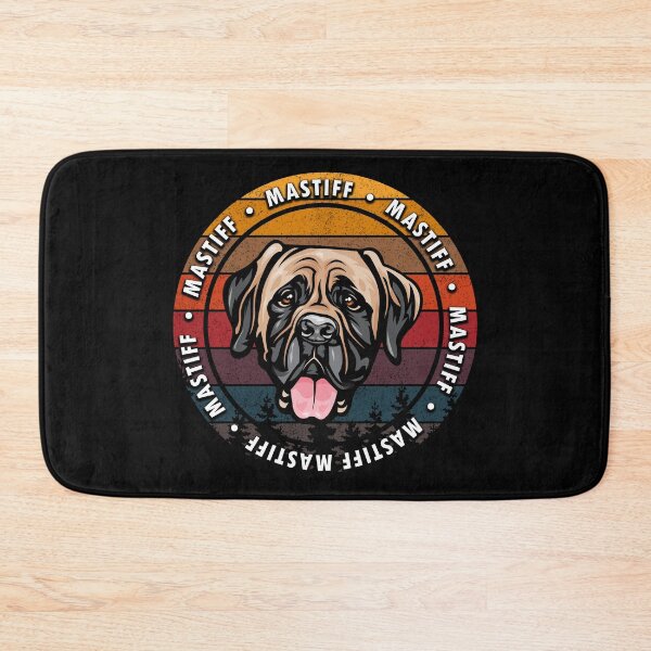 Item preview, Mastiff distressed sunset retro dog face design designed and sold by SamRVstore.