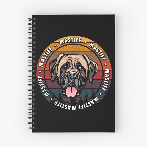 Item preview, Mastiff distressed sunset retro dog face design designed and sold by SamRVstore.