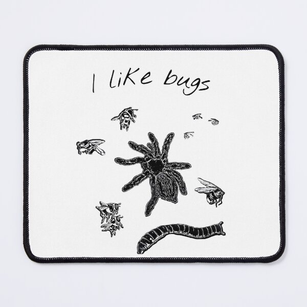 Item preview, I like bugs (black letter)  designed and sold by Brooke Grider.