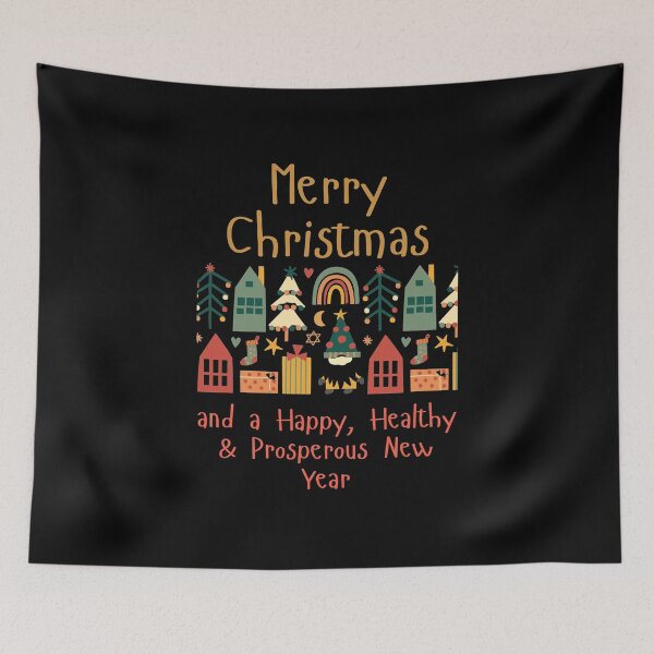 Item preview, Merry Christmas and a Happy, Healthy & Prosperous New Year designed and sold by Scribblehound.