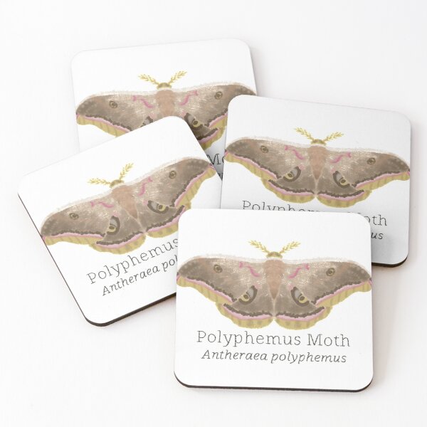Item preview, Polyphemus Moth designed and sold by WyrdandWoven.