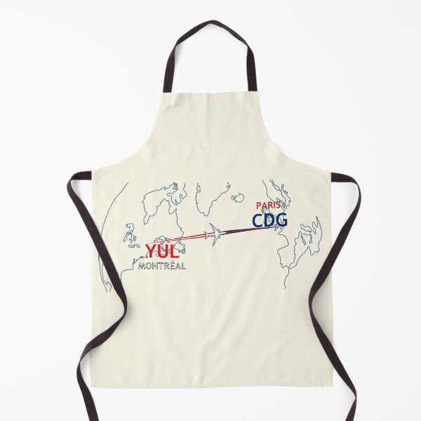Item preview, YUL-CDG Map designed and sold by TransportTees.