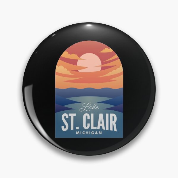 Item preview, Lake St. Clair MI Retro Sunset designed and sold by HalpinDesign.