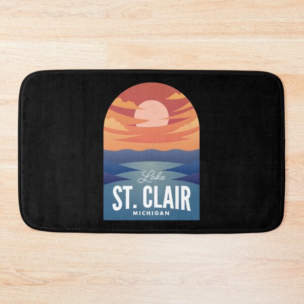Item preview, Lake St. Clair MI Retro Sunset designed and sold by HalpinDesign.