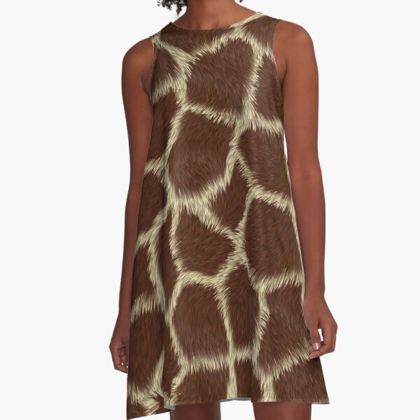 Giraffe Skin print A-Line Dress