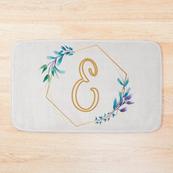 Item preview, Cursive Letter E Floral Frame designed and sold by LetterMom.