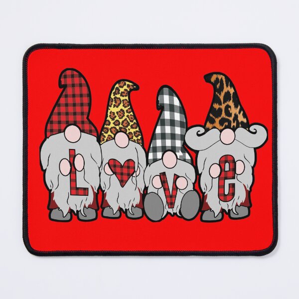 Item preview, Valentine Gnomes, Love, Nordic Gnomes Red White Hats Hearts, Swedish Tomte Cute Elves designed and sold by funnytshirtemp.
