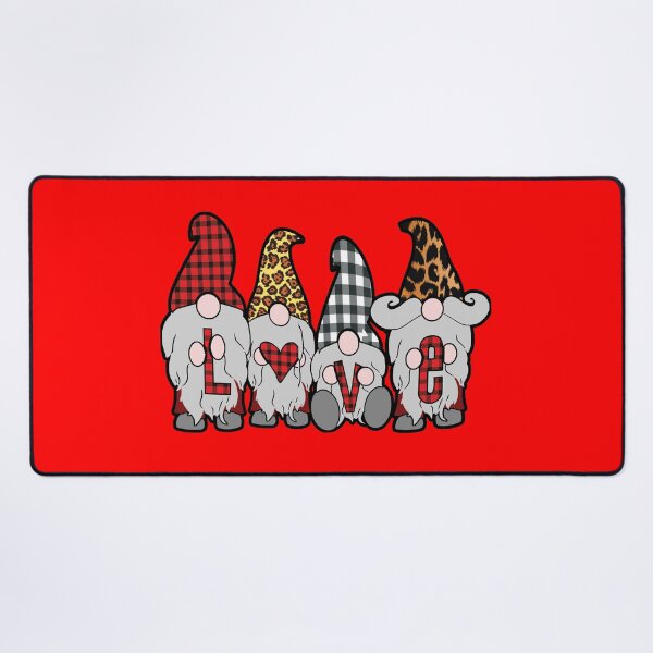 Item preview, Valentine Gnomes, Love, Nordic Gnomes Red White Hats Hearts, Swedish Tomte Cute Elves designed and sold by funnytshirtemp.