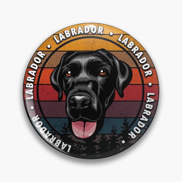 Item preview, Labrador distressed sunset retro dog face design designed and sold by SamRVstore.