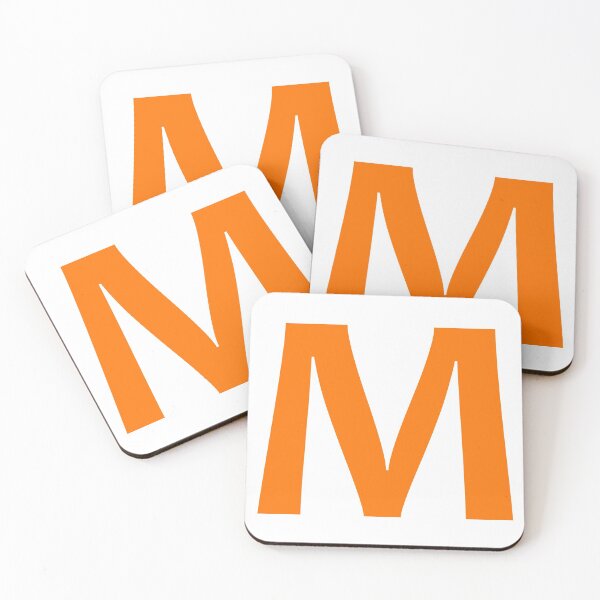 Item preview, Orange color Letter M designed and sold by WECreations.