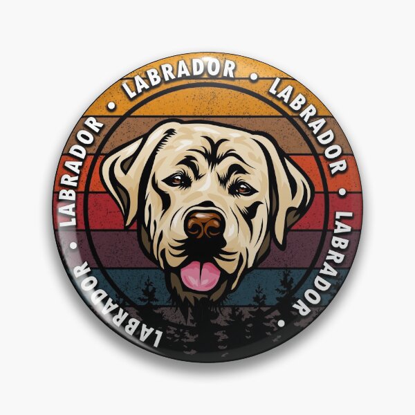 Item preview, Labrador distressed sunset retro dog face design designed and sold by SamRVstore.