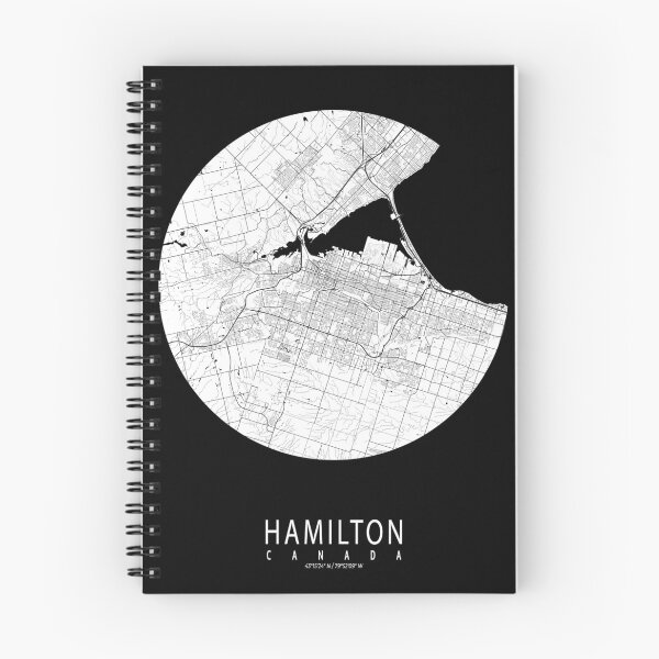 Item preview, Hamilton City Map of Ontario, Canada - Full Moon designed and sold by deMAP.