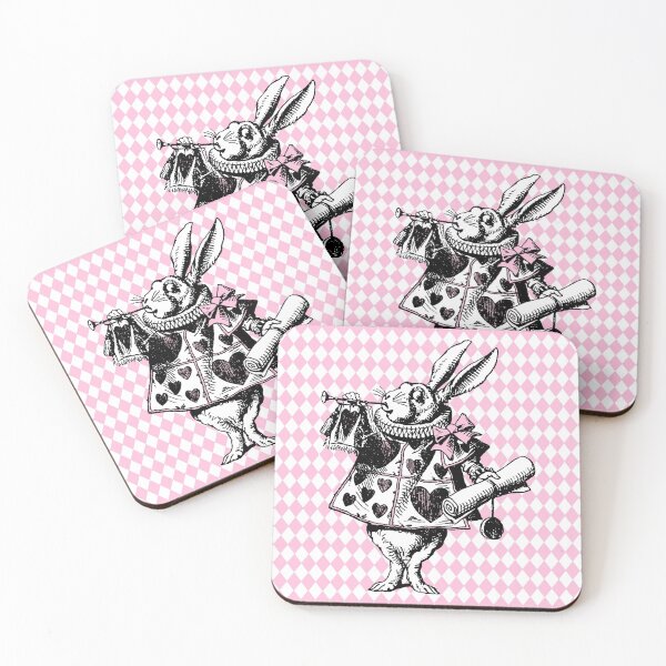 Item preview, Alice In Wonderland White Rabbit in Pink designed and sold by Pixelchicken.