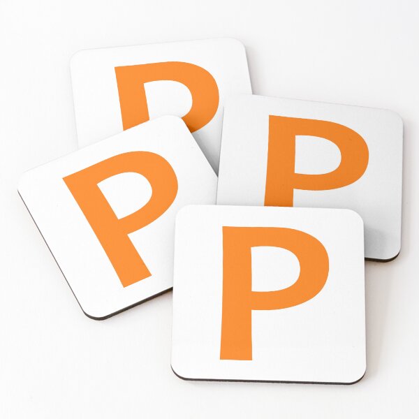 Item preview, Orange color Letter P designed and sold by WECreations.