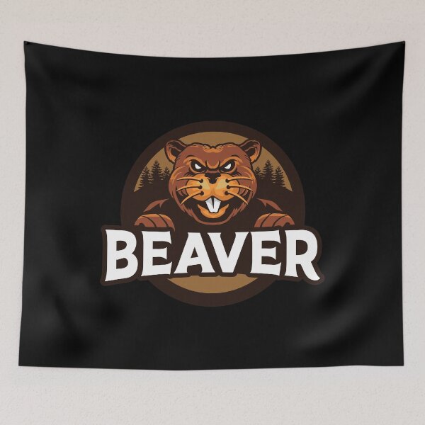 Item preview, Beaver Illustration - Angry Beaver Design Gift Idea For Beaver Lovers designed and sold by Prince - Bestseller ★★★★★.