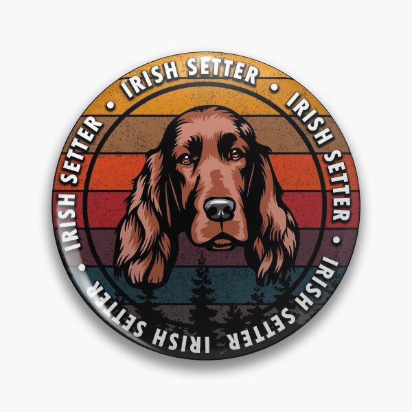 Item preview, Irish Setter distressed sunset retro dog face design designed and sold by SamRVstore.