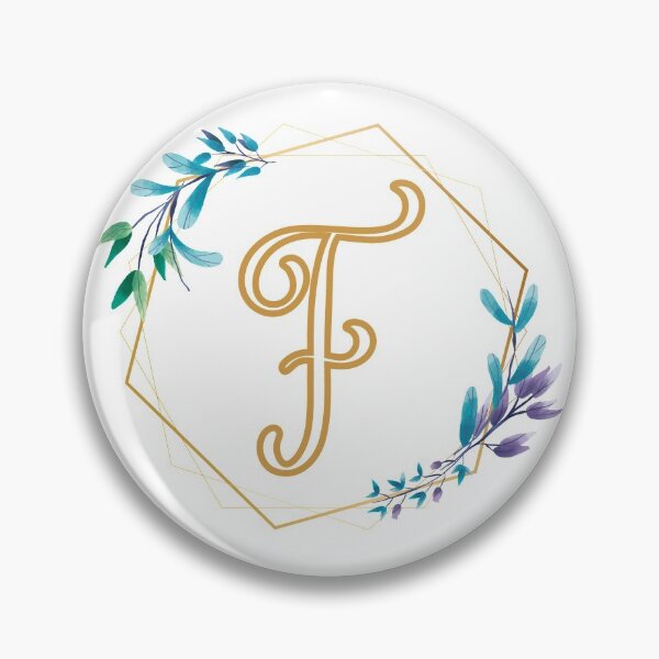 Item preview, Cursive Letter F Floral Frame designed and sold by LetterMom.