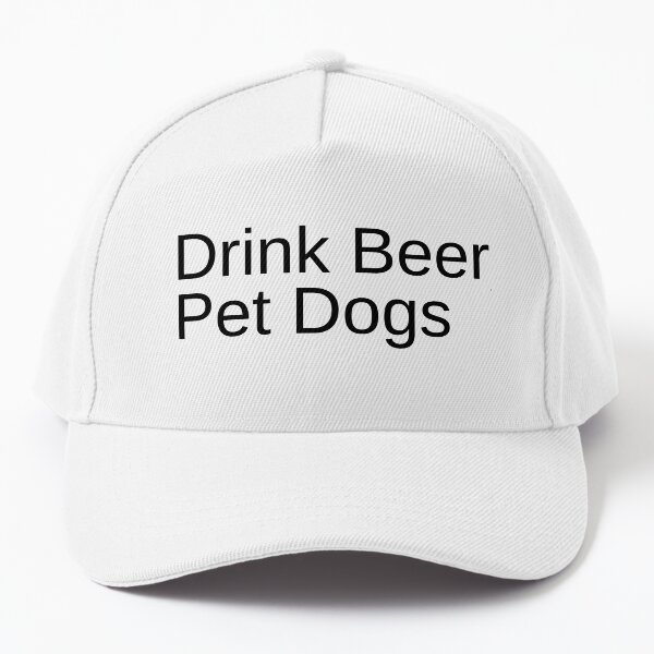 Vista previa del artículo con la obra «Beber Cerveza Perros Mascotas», diseñado y vendido por Amy Fine.