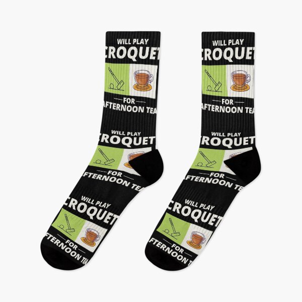 Item preview, Croquet Players Croqueters Afternoon Tea Funny designed and sold by CuteDesigns1.