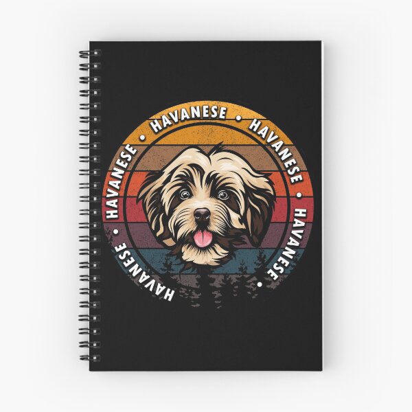 Item preview, Havanese distressed sunset retro dog face design designed and sold by SamRVstore.
