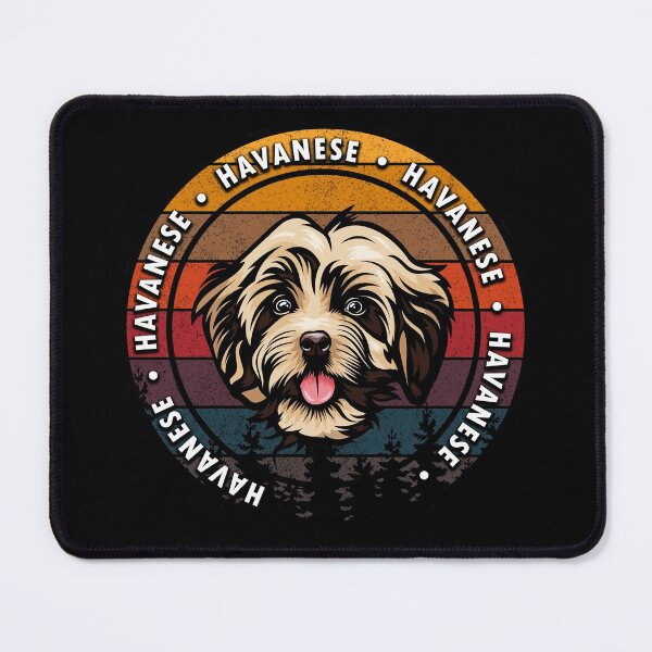 Item preview, Havanese distressed sunset retro dog face design designed and sold by SamRVstore.