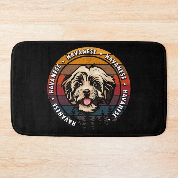 Item preview, Havanese distressed sunset retro dog face design designed and sold by SamRVstore.