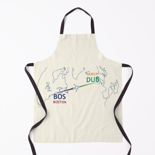 Item preview, BOS-DUB Map designed and sold by TransportTees.