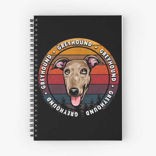 Item preview, Greyhound distressed sunset retro dog face design designed and sold by SamRVstore.