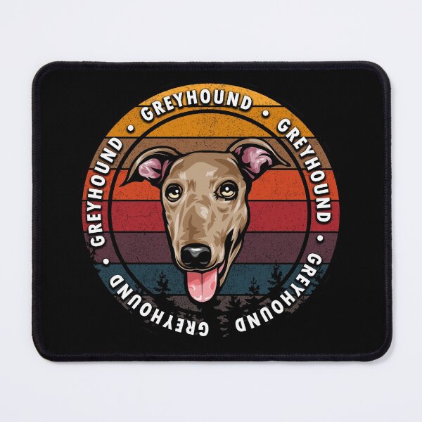 Item preview, Greyhound distressed sunset retro dog face design designed and sold by SamRVstore.