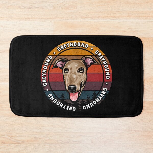 Item preview, Greyhound distressed sunset retro dog face design designed and sold by SamRVstore.