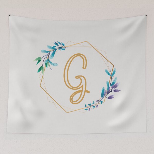 Item preview, Cursive Letter G Floral Frame designed and sold by LetterMom.