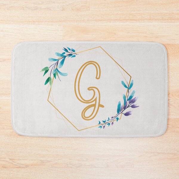 Item preview, Cursive Letter G Floral Frame designed and sold by LetterMom.