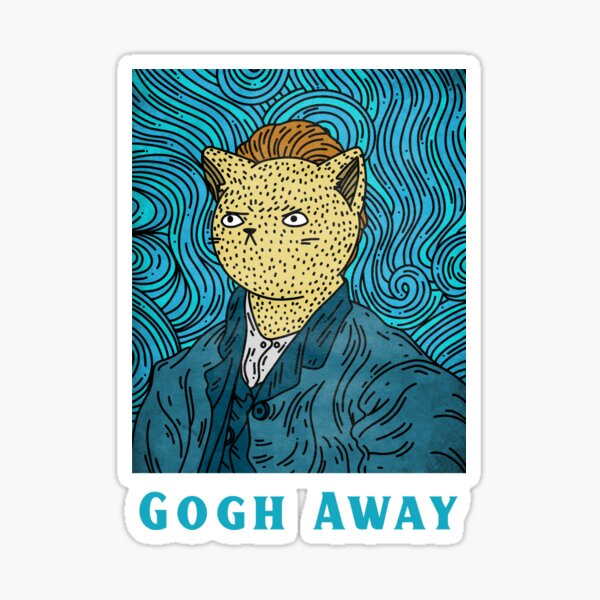 Artistic Van Gogh Stickers for Laptops and More
