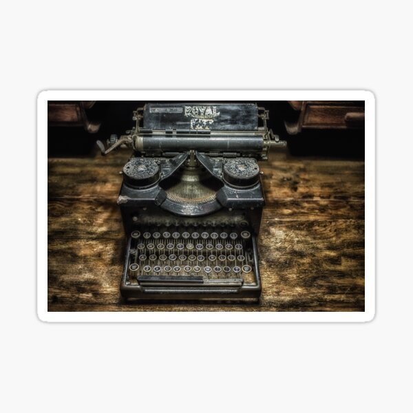 New Old Stock Silver Royal Manual Typewriter Decals