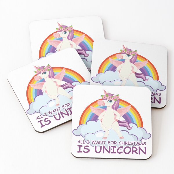 Item preview, All I Want For Christmas Is A Unicorn designed and sold by COLORS STORE.