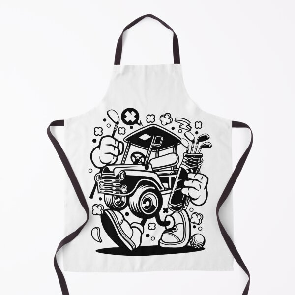 Item preview, Golf Car Walk Cartoon designed and sold by BeeMeCreative.