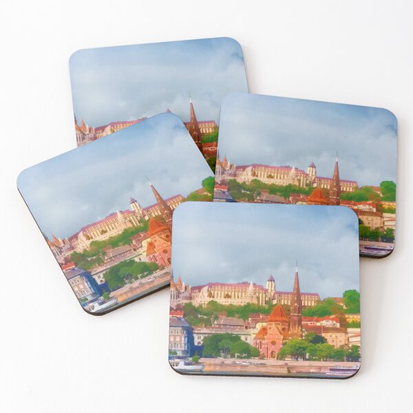 Item preview, Budapest, Hungary Castle District Watercolor designed and sold by Kay Brewer.