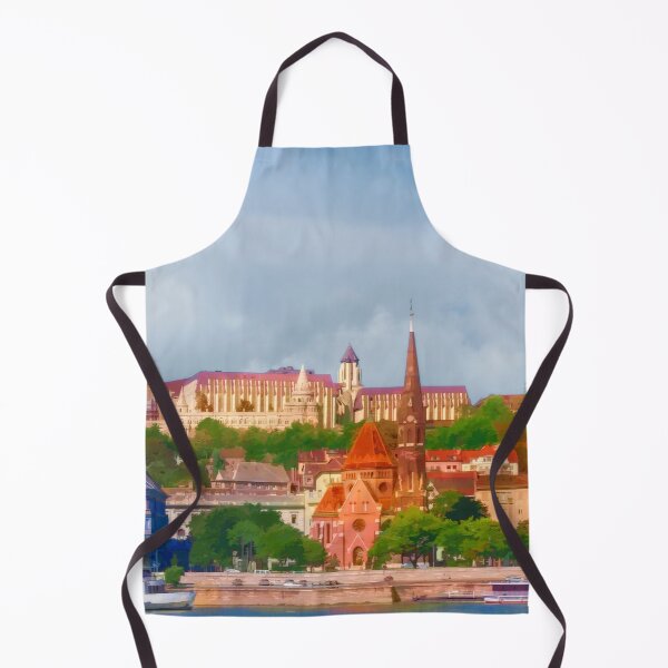 Item preview, Budapest, Hungary Castle District Watercolor designed and sold by Kay Brewer.