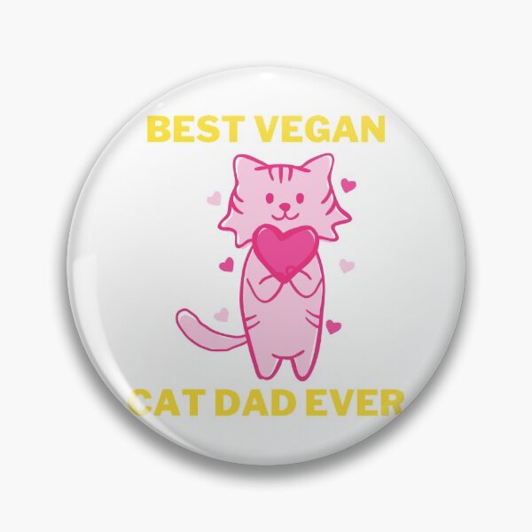 Item preview, Best Vegan Cat Dad Ever designed and sold by 4SeasonsDesigns.