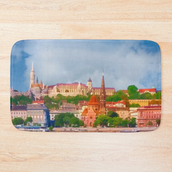 Item preview, Budapest, Hungary Castle District Watercolor designed and sold by Kay Brewer.