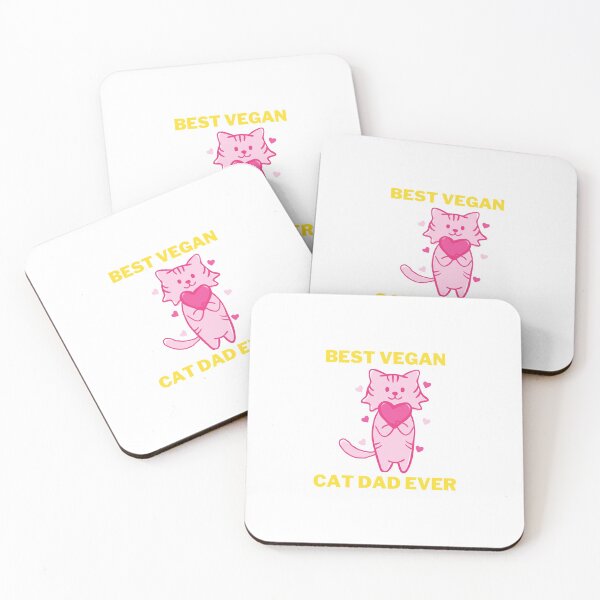 Item preview, Best Vegan Cat Dad Ever designed and sold by 4SeasonsDesigns.