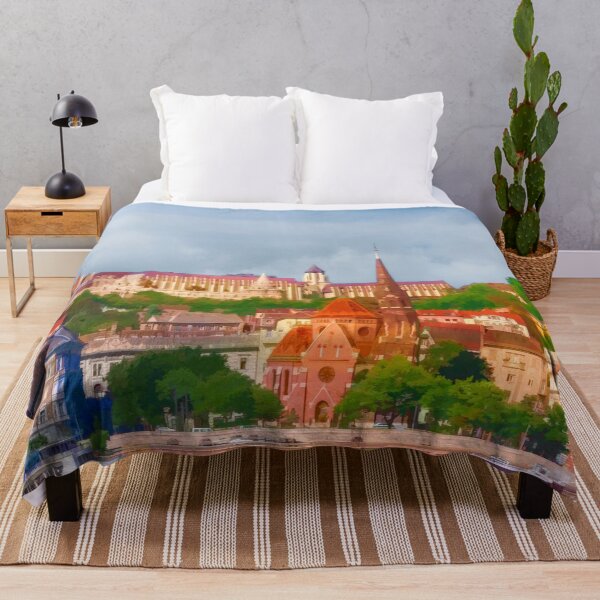 Item preview, Budapest, Hungary Castle District Watercolor designed and sold by Kay Brewer.