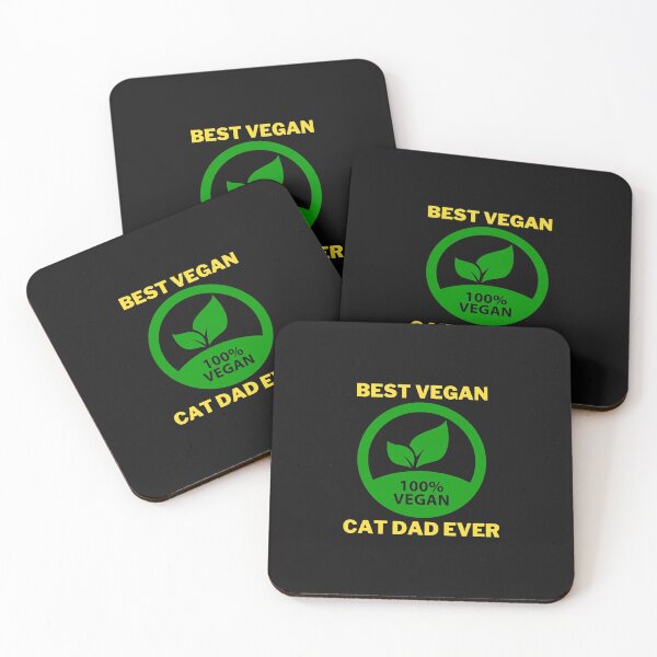 Item preview, Best Vegan Cat Dad Ever designed and sold by 4SeasonsDesigns.