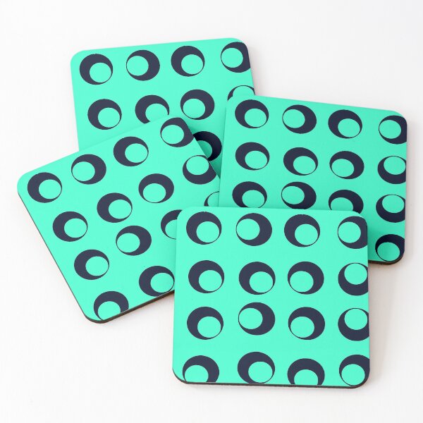 Item preview, Mid Century multicolor bubbles on Turquoise  designed and sold by LisWilliams.
