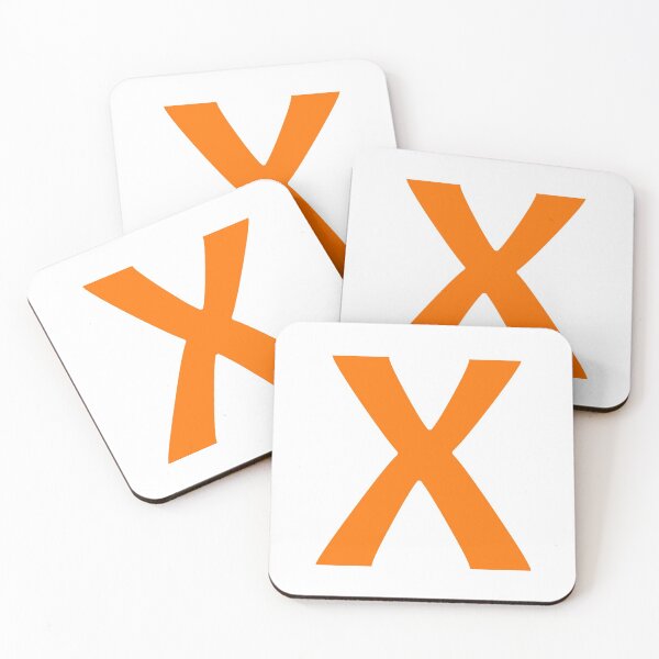 Item preview, Orange color Letter X designed and sold by WECreations.