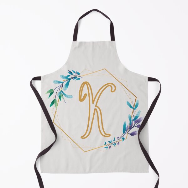 Item preview, Cursive Letter K Floral Frame designed and sold by LetterMom.