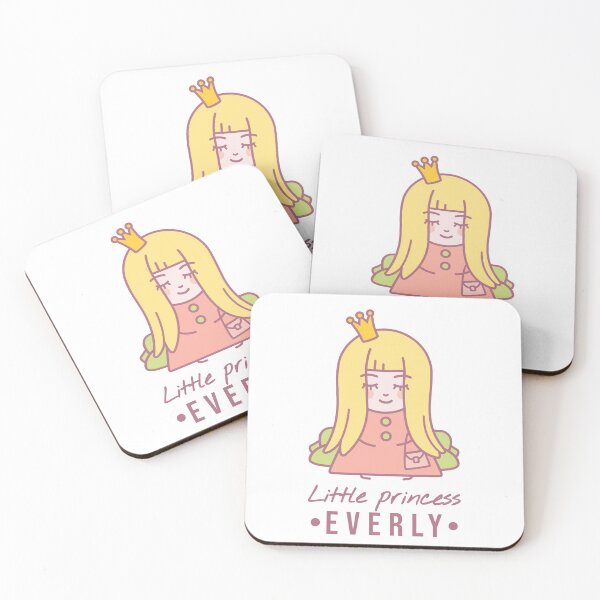 Item preview, Little princess Everly | Blonde girl with a crown on her head and a bag sits on the couch  designed and sold by AnnaRuz.